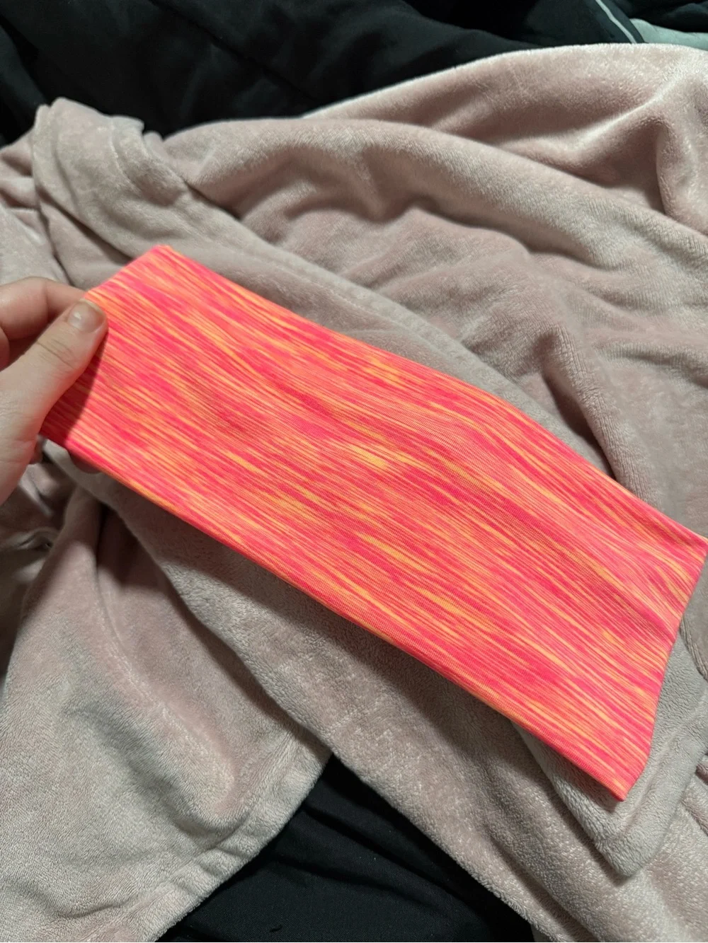 Women's Pink-Orange workout headband Nicessories